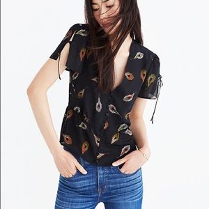 Madewell Silk Feather Top